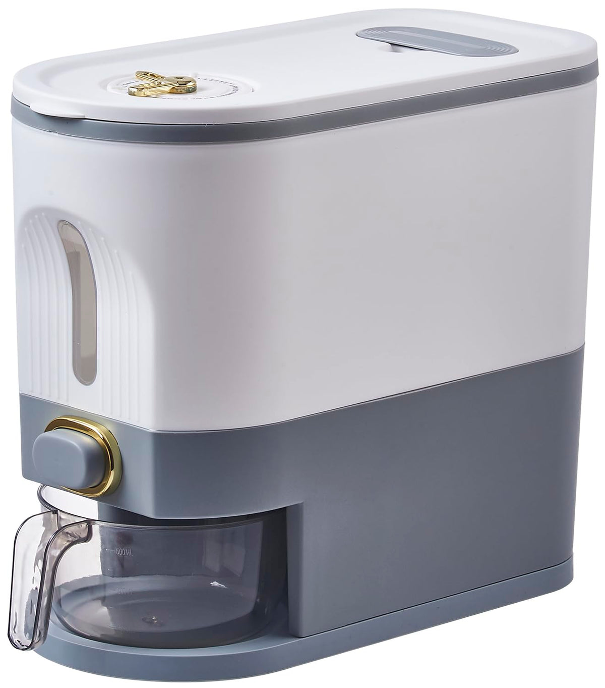 Sooyee front view showing container design and compact storage benefit