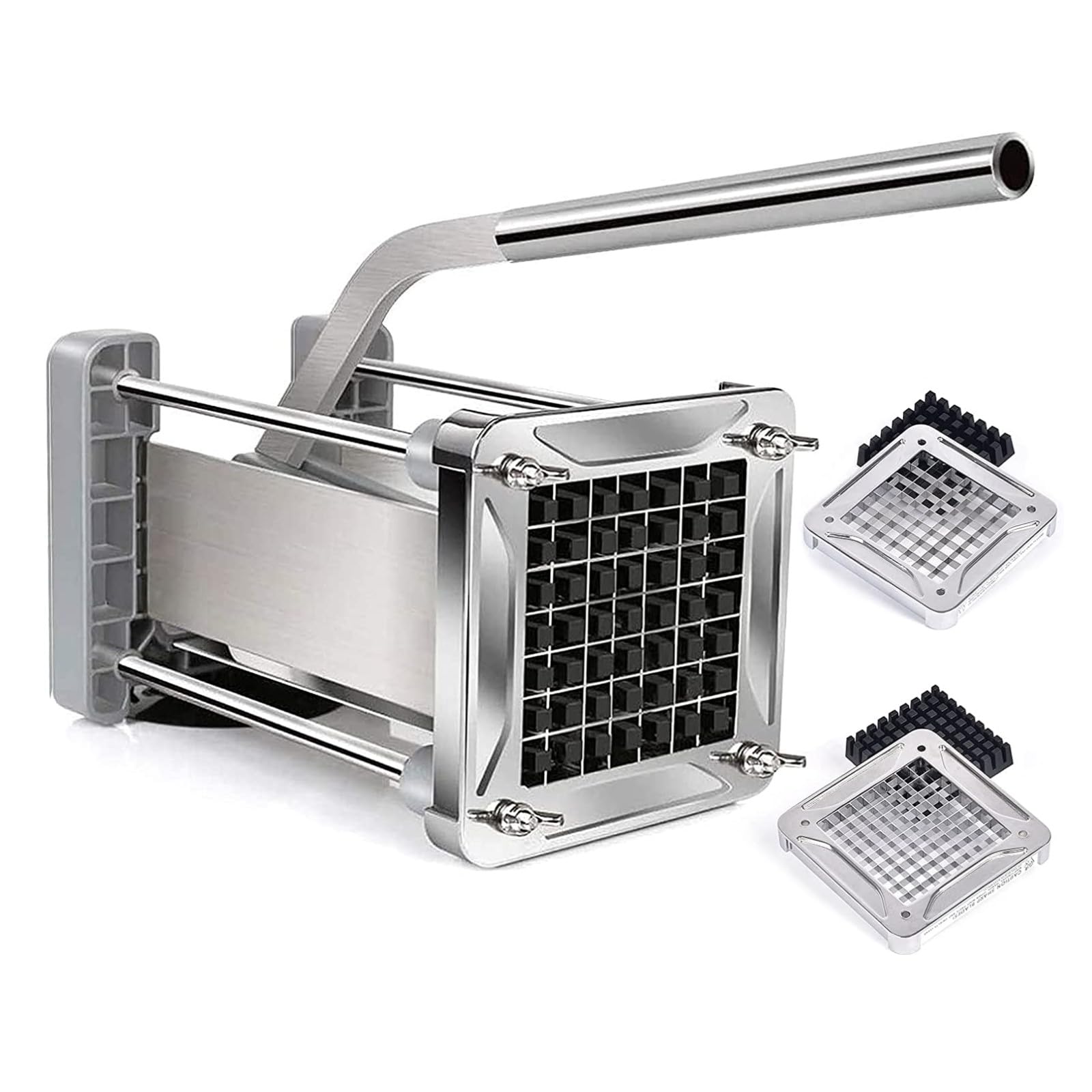 Sopito front view showing stainless fry cutter for quick prep