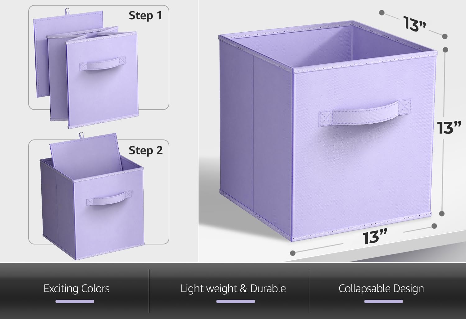 Sorbus assembled cubes on shelf demonstrating neat storage and shelf compatibility
