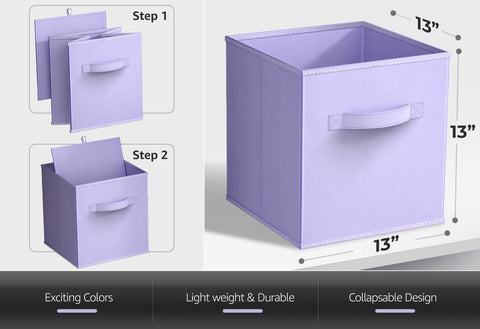 Sorbus assembled cubes on shelf demonstrating neat storage and shelf compatibility