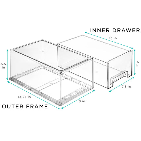 Sorbus drawer filled with clothes and accessories for quick visibility