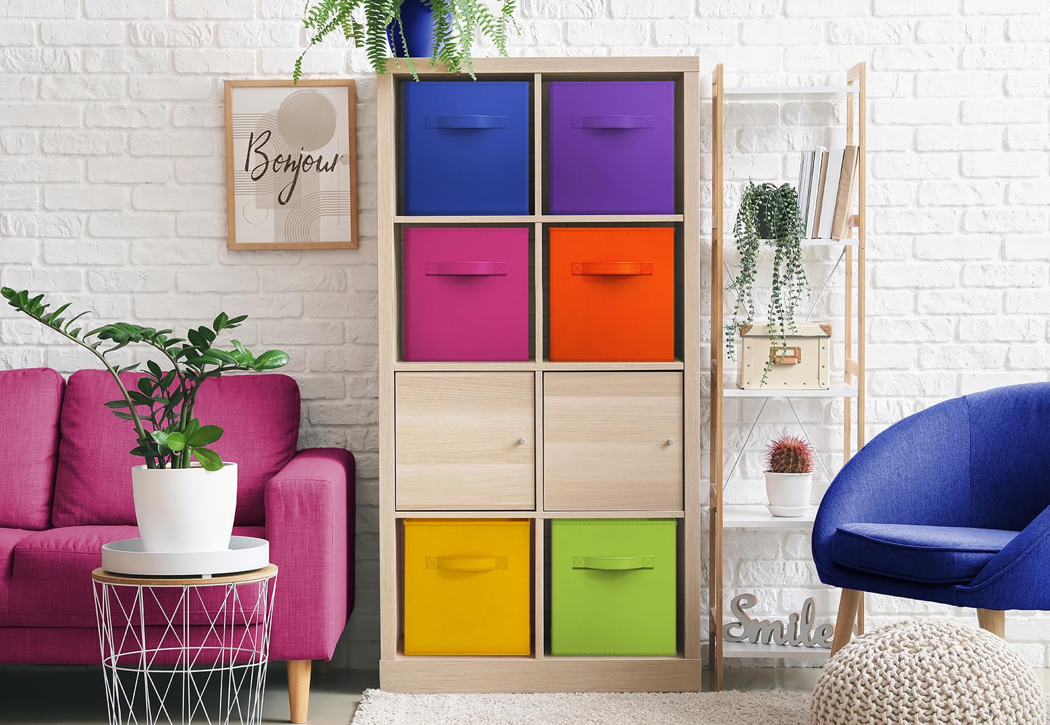 Sorbus folded flat cubes demonstrating space-saving transport and easy storage