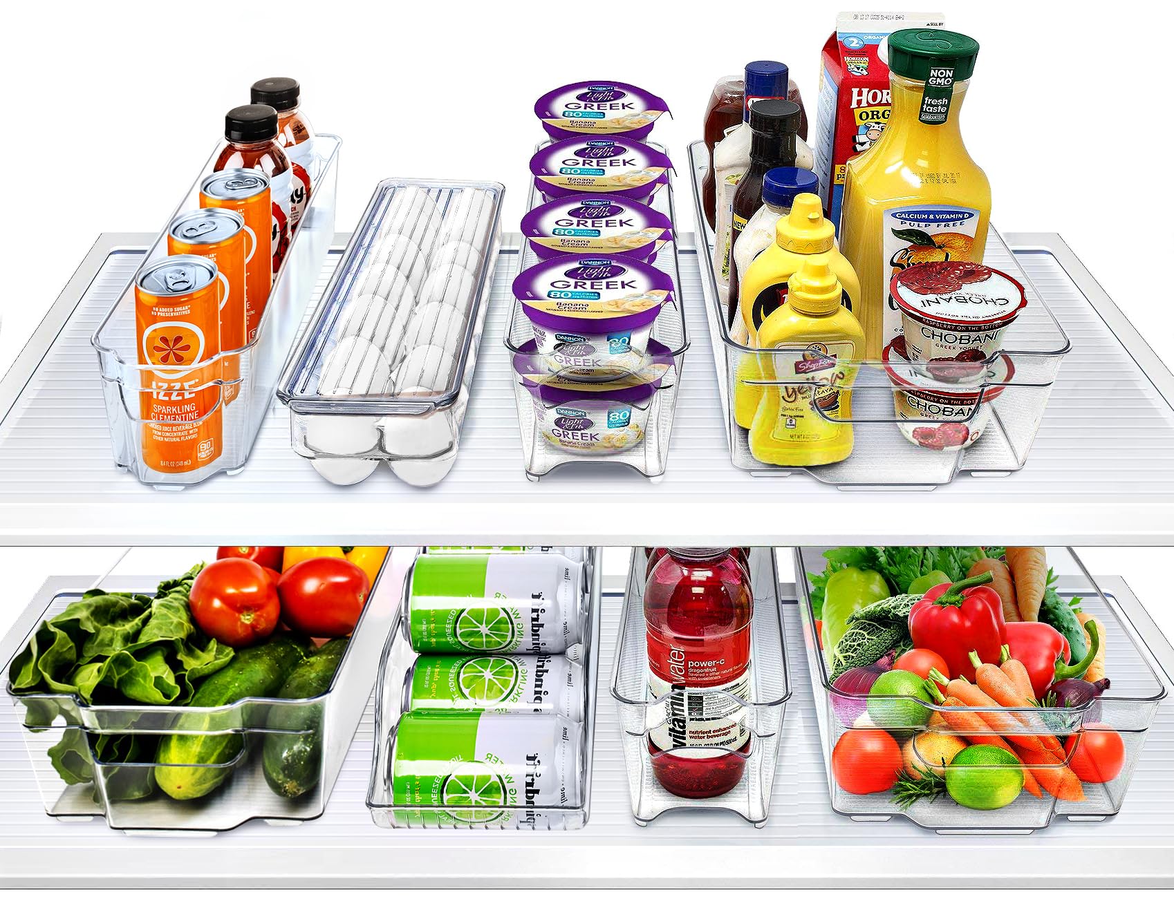 Sorbus front packaging showing the full 8-piece set and easy organization