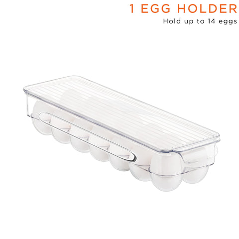Sorbus organizers in a refrigerator creating visible, accessible storage