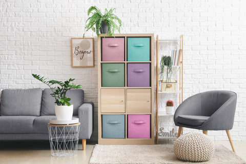 Sorbus cubes arranged in shelf setup providing tidy, visible storage