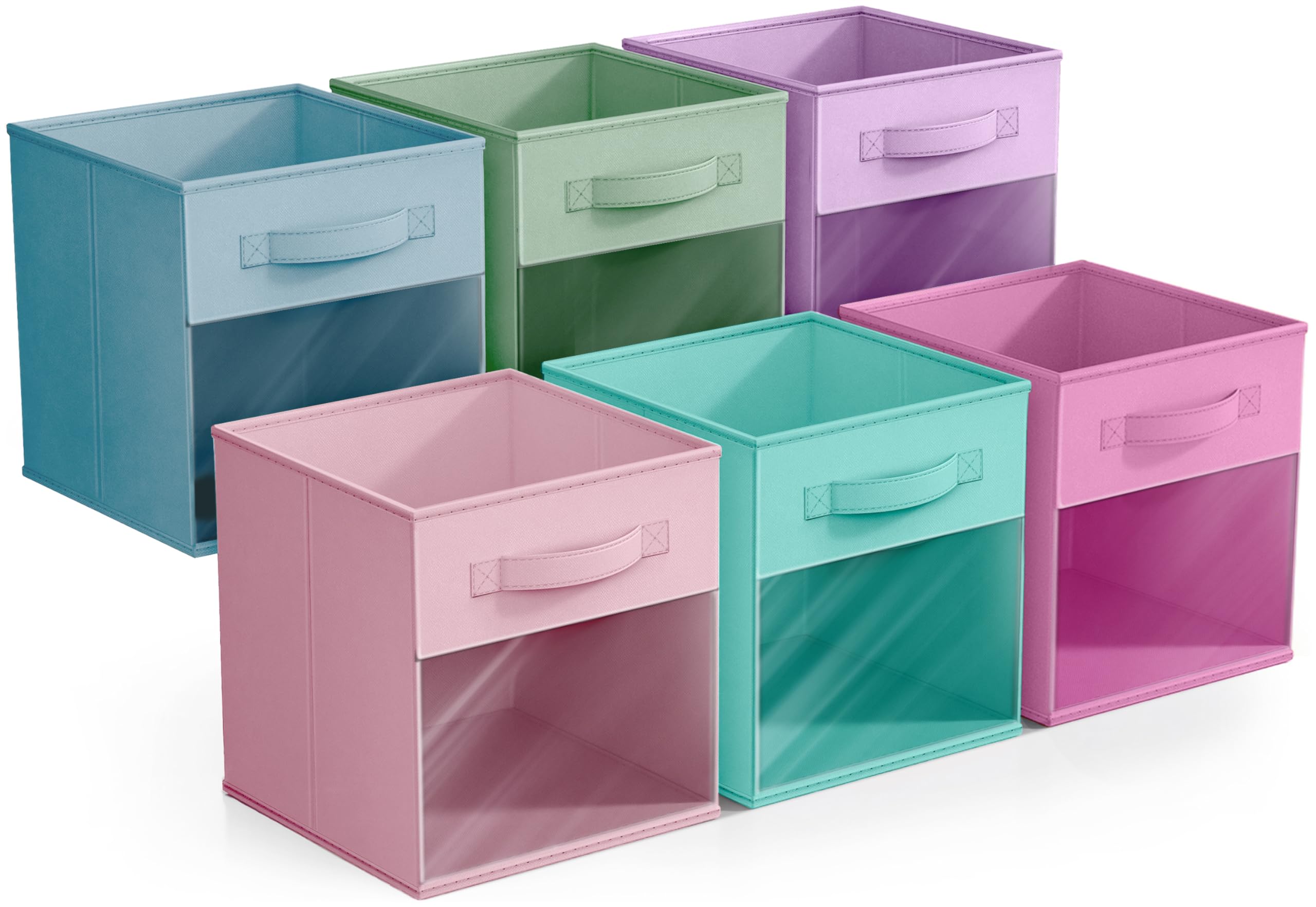 Sorbus bins in a playroom used for toys with organized visual appeal