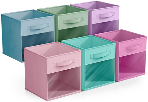 Sorbus bins in a playroom used for toys with organized visual appeal