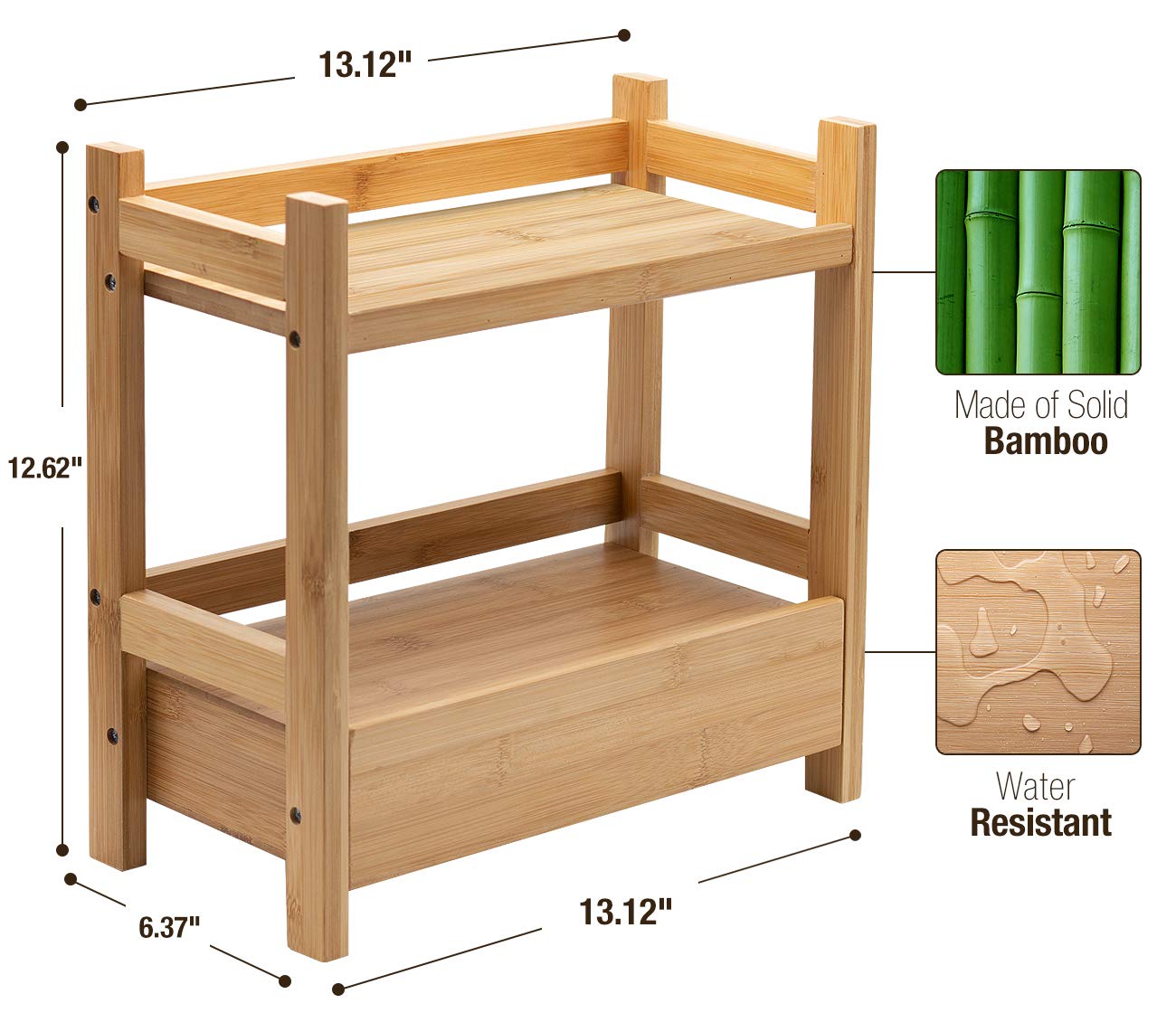 Sorbus close-up bamboo grain showing natural durable finish benefit