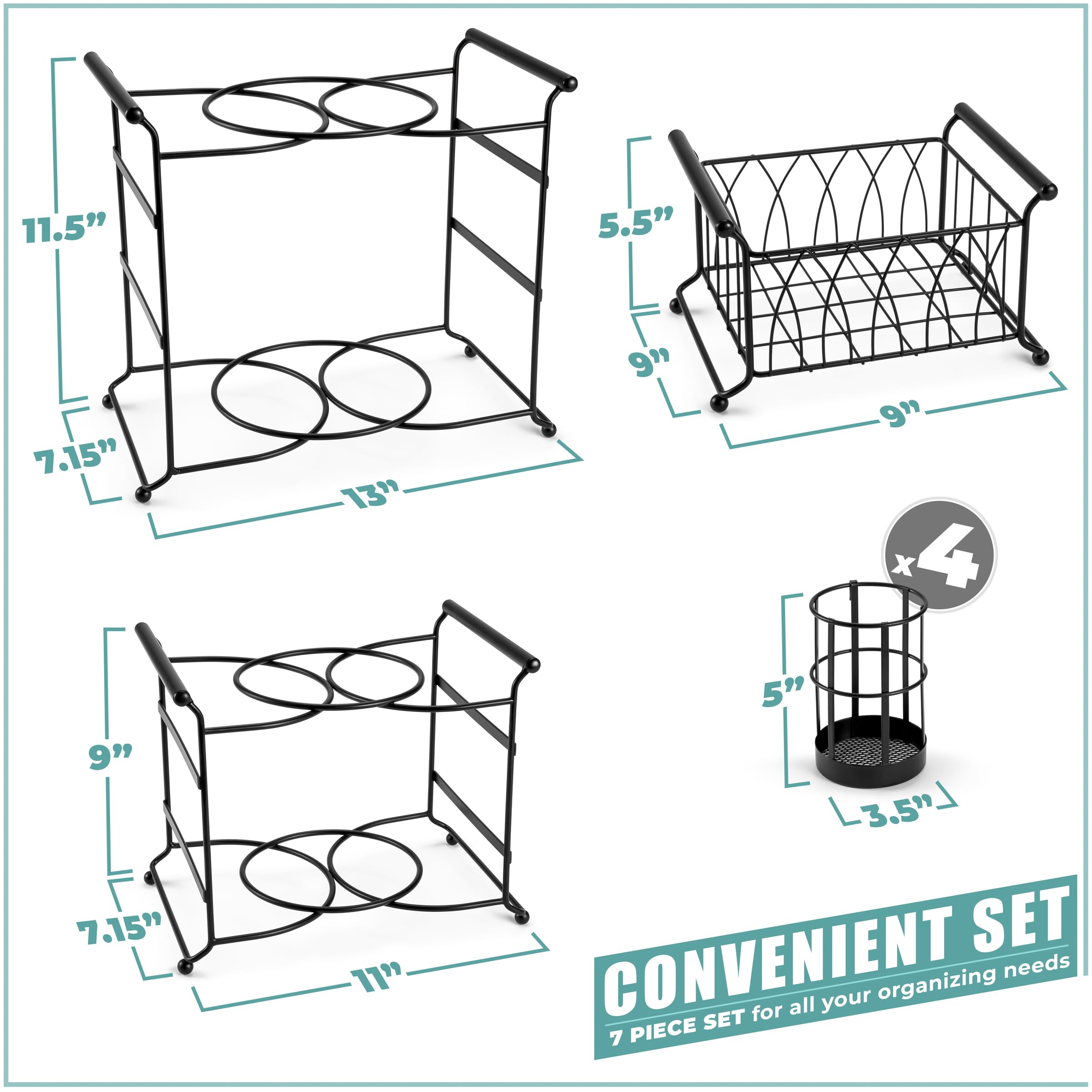 Sorbus middle tier holding 8-inch plates for compact serving benefit
