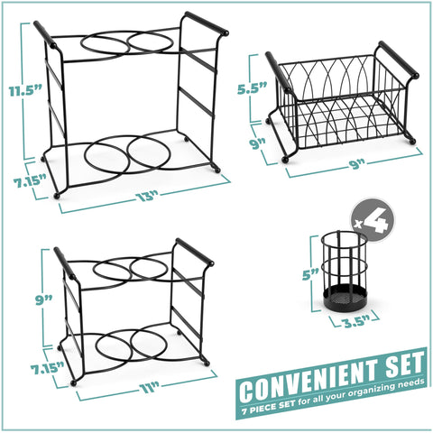 Sorbus middle tier holding 8-inch plates for compact serving benefit