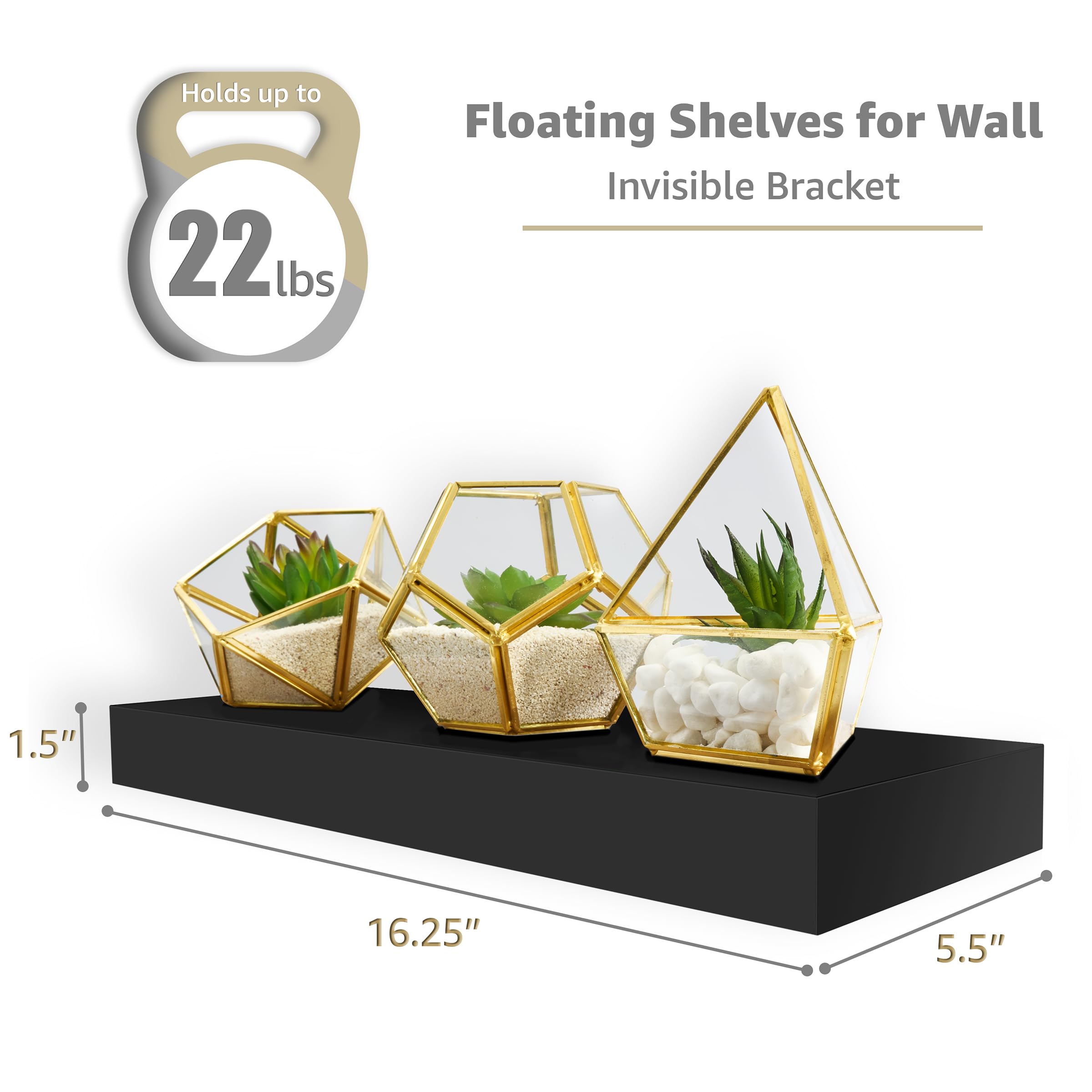 Sorbus shelf mounted in bathroom holding toiletries to save counter space