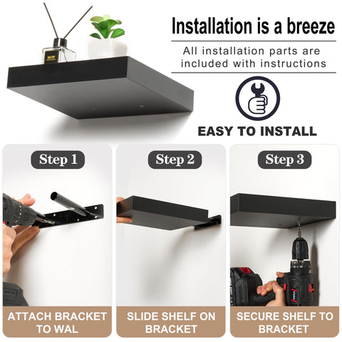 Sorbus closeup of mounting hardware and bracket for secure installation benefit