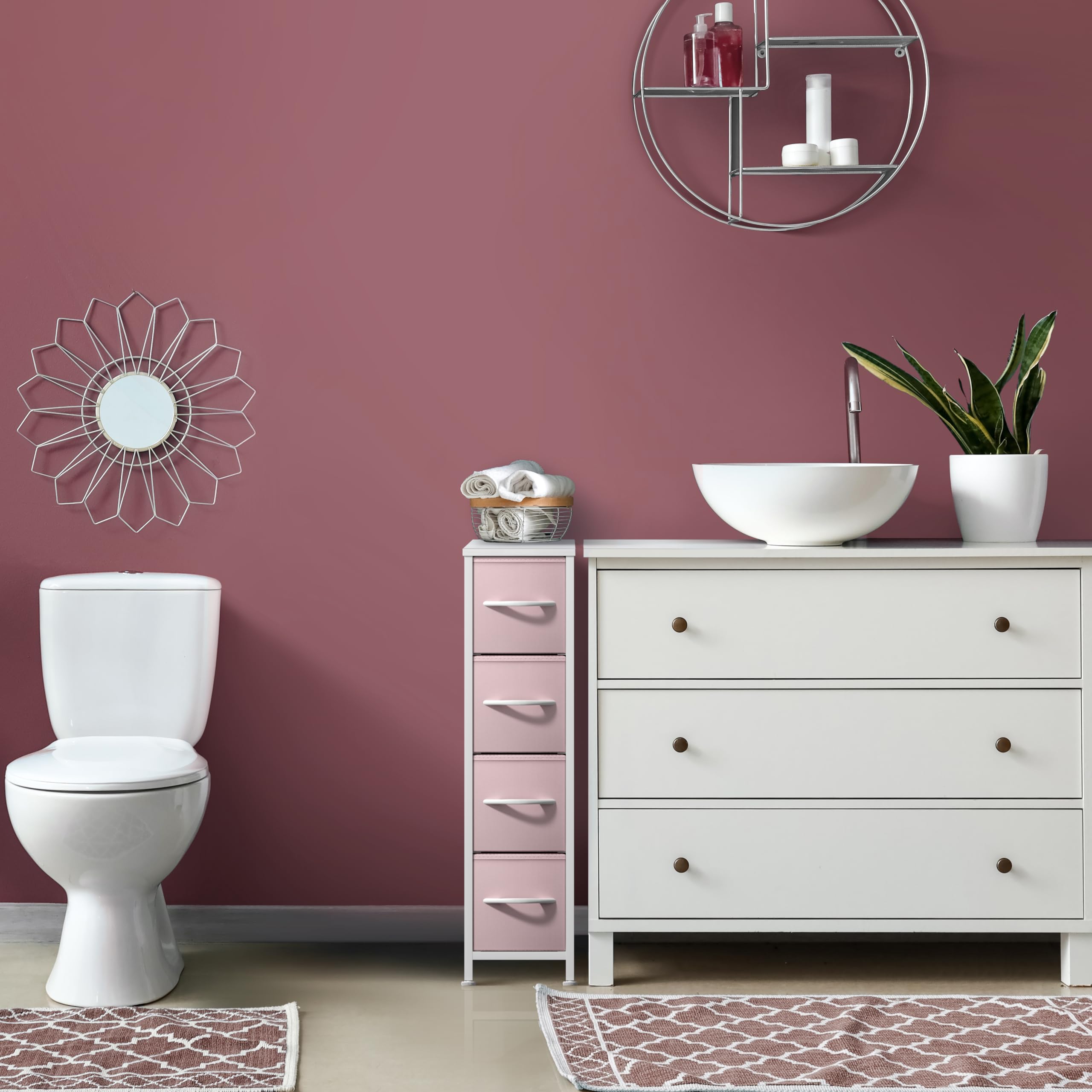 Sorbus open drawers revealing organized storage potential for clothing and toys