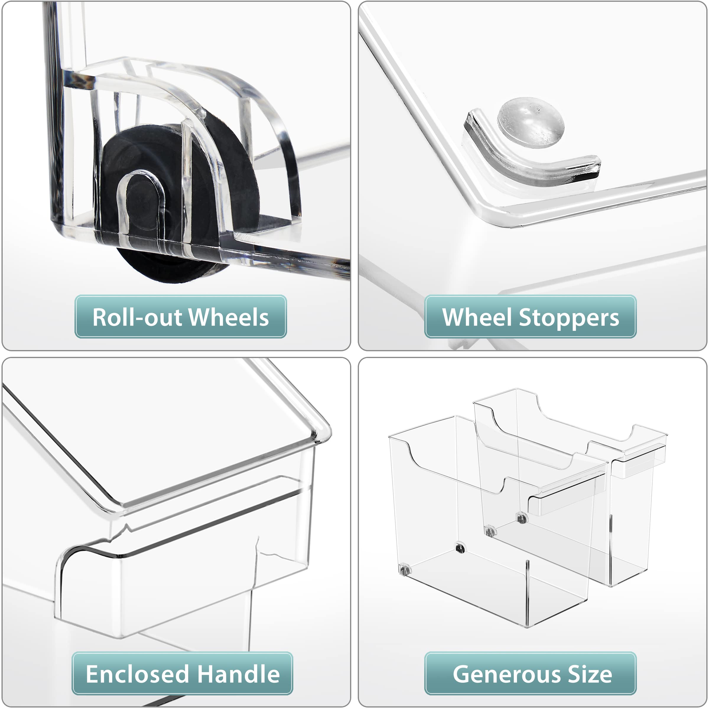 Sorbus bins used on pantry shelf for tidy storage and faster meal prep