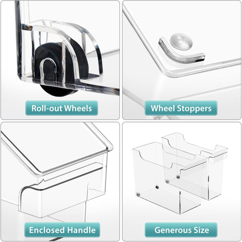 Sorbus bins used on pantry shelf for tidy storage and faster meal prep