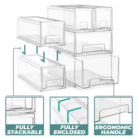 Sorbus stacked drawers inside a closet maximizing vertical storage