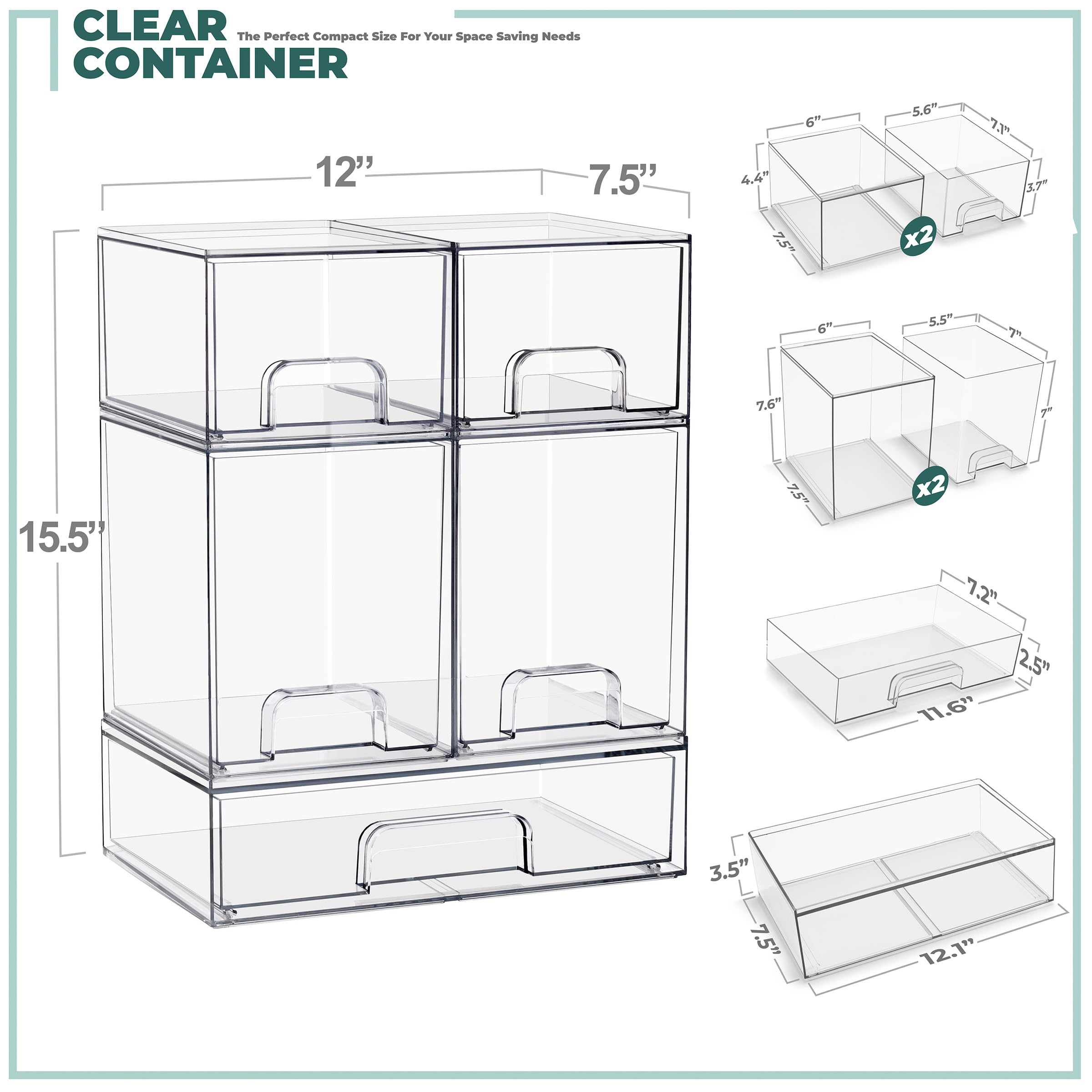 Sorbus tall drawer fitting angled bottles to save space and stand upright