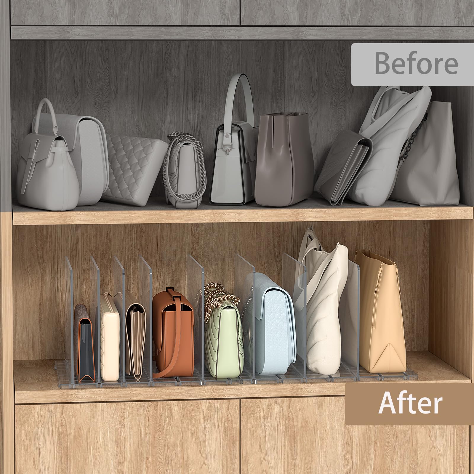 SortNStore shelf configuration showing two bases arranged for larger collections
