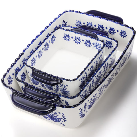 SOUJOY medium dish in oven demonstrates oven-safe porcelain convenience for baking