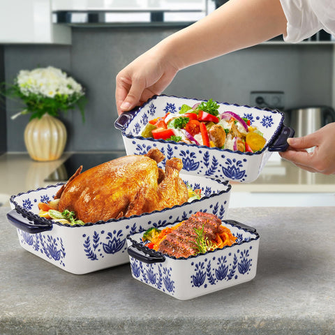 SOUJOY stacked dishes inside cabinet shows space-saving storage advantage