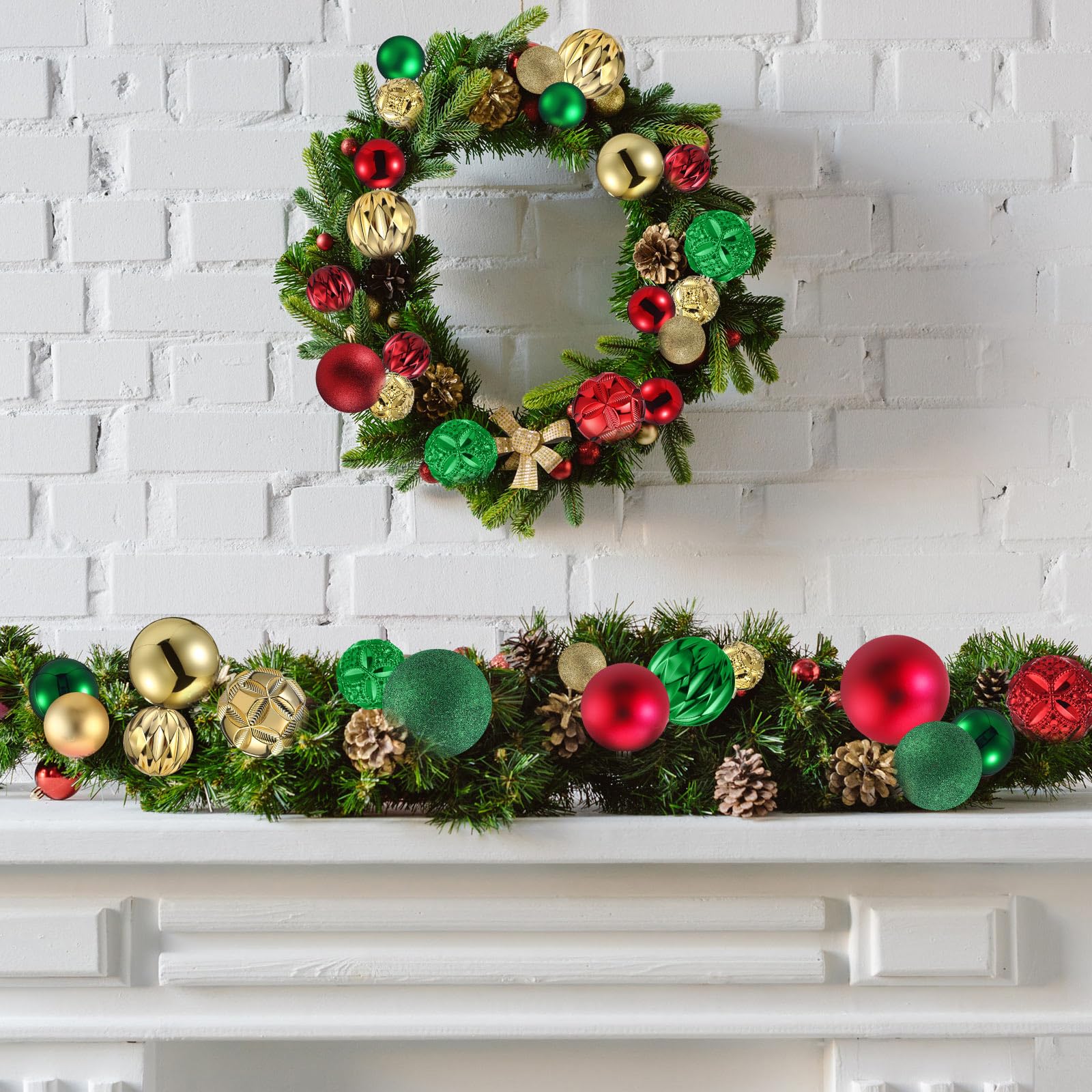 Soulchen ornaments as vase filler creating an instant festive tabletop centerpiece