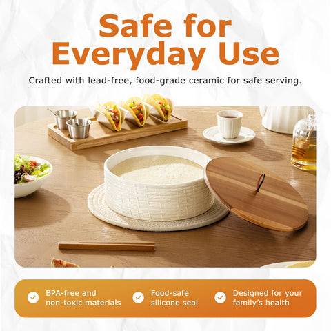 SoulMex serving clip lifting a tortilla for hygienic, mess-free serving