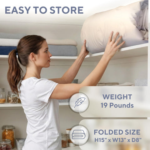SoundAsleep mattress beside chair to show 19-inch height for easy entry and exit