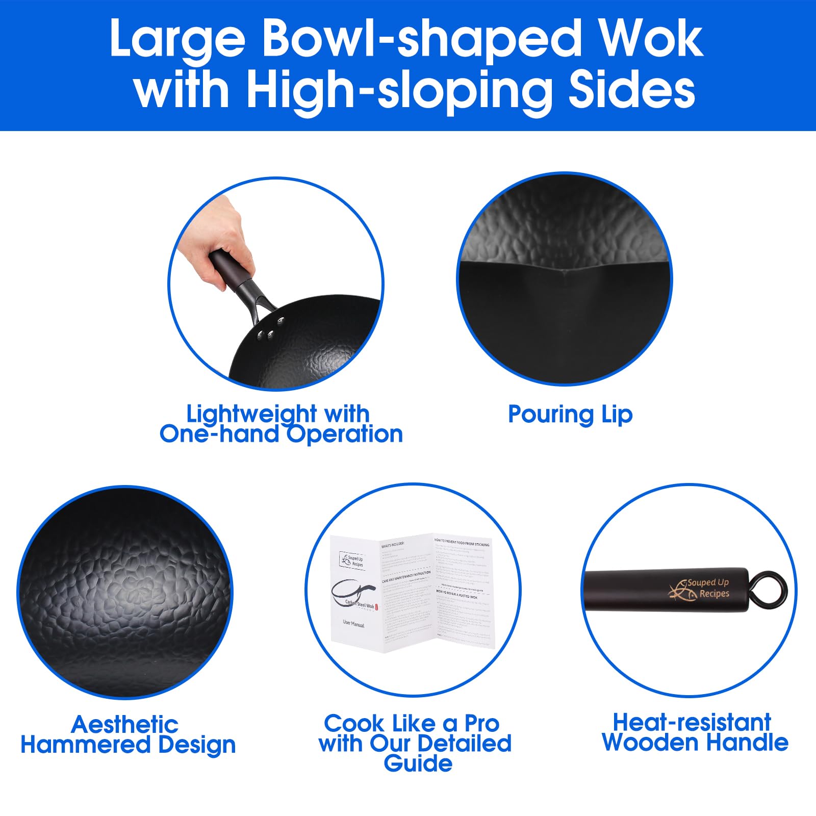 Souped Up Recipes wok cooking on an induction stove showing quick, even heating