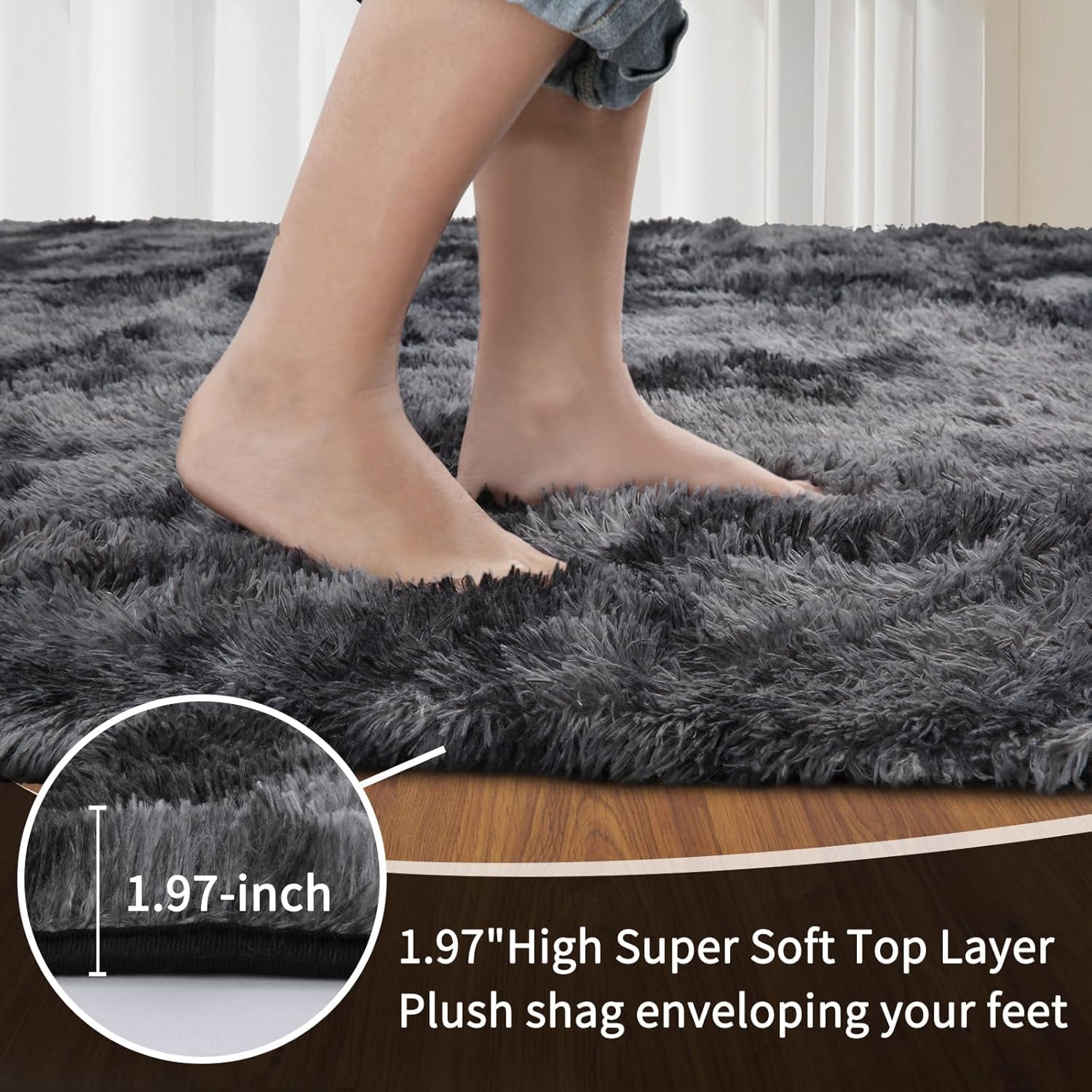 Sour Lemon dotted non-slip backing shown increasing floor grip and stability