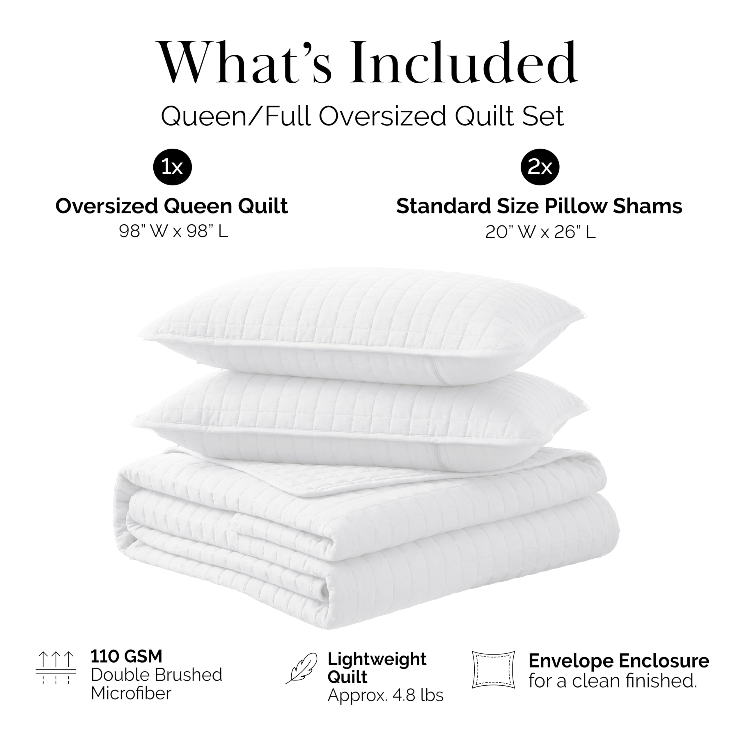 Southshore Fine Living square stitch detail highlighting textured finish benefit