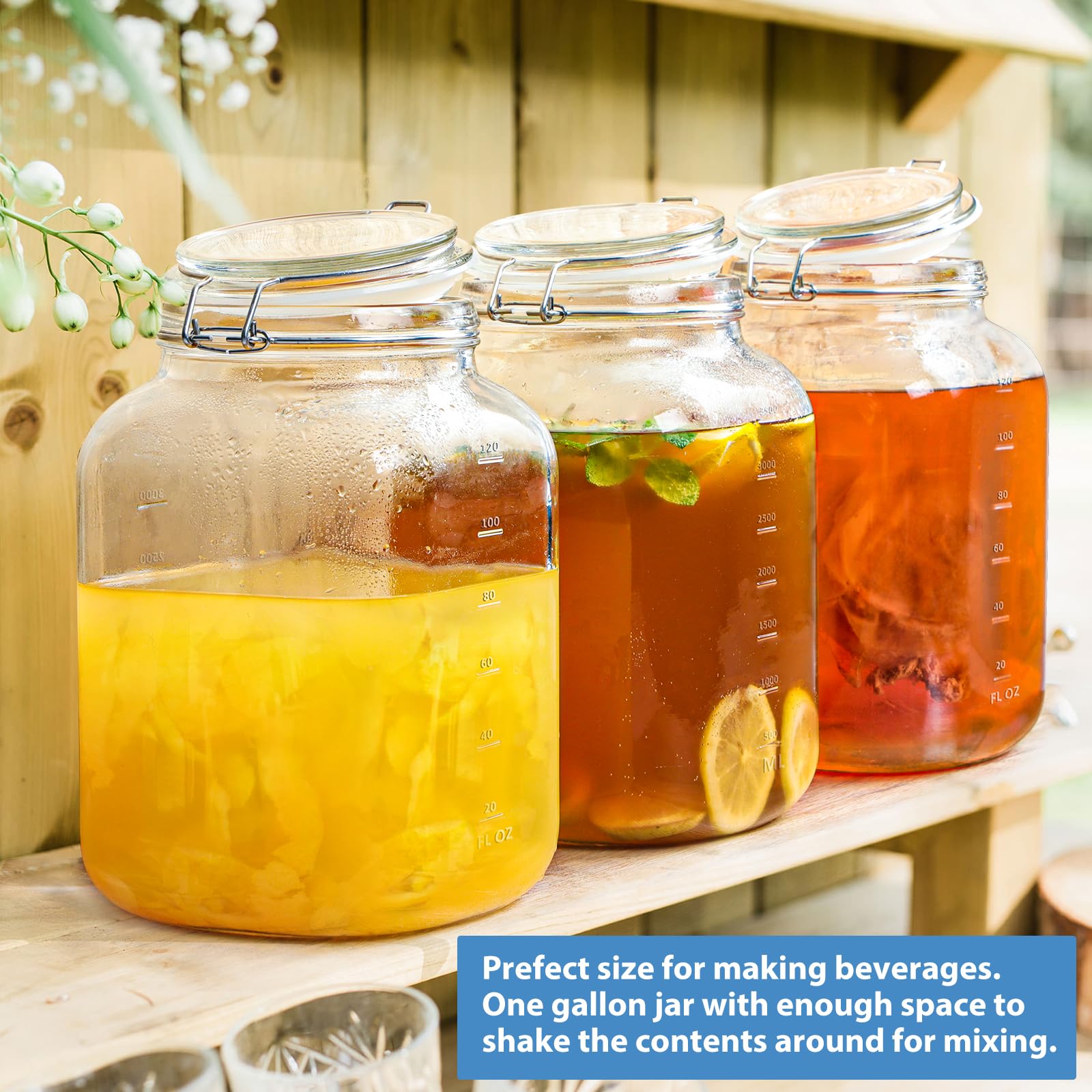 Sovietiep jars styled on kitchen counter, attractive display while keeping food fresh
