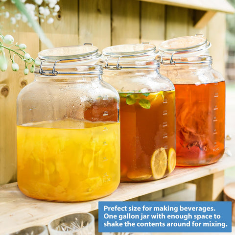 Sovietiep jars styled on kitchen counter, attractive display while keeping food fresh