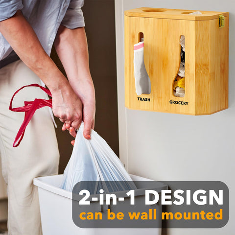 SpaceAid bamboo side profile demonstrating compact storage benefit