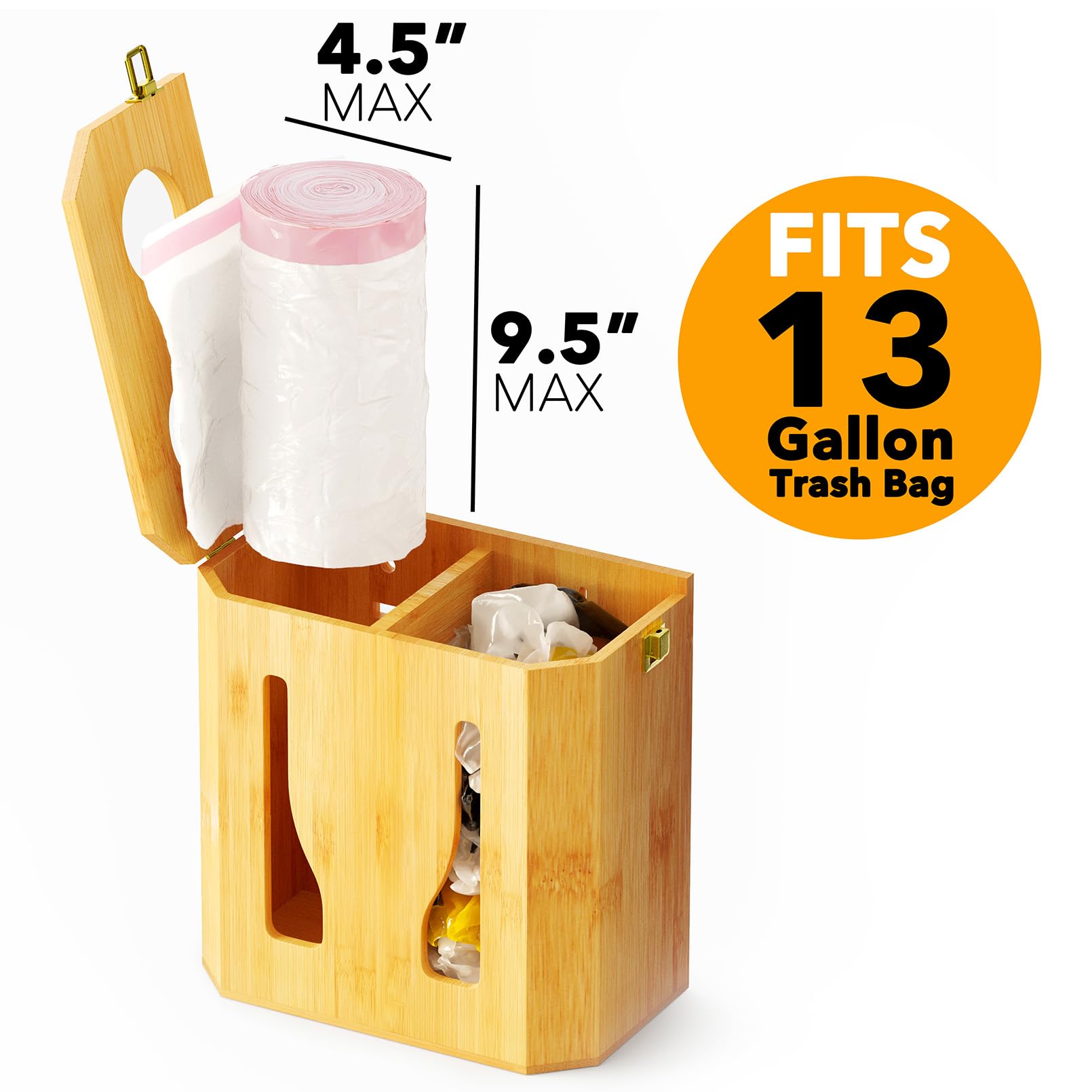 SpaceAid bamboo installed under sink showing organized access benefit