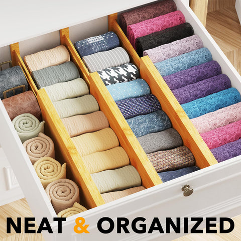 SpaceAid bamboo grain close-up showing natural texture and durability for stylish drawers
