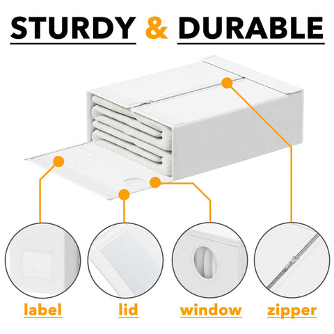 SpaceAid organized linen closet shelf demonstrating space-saving benefit