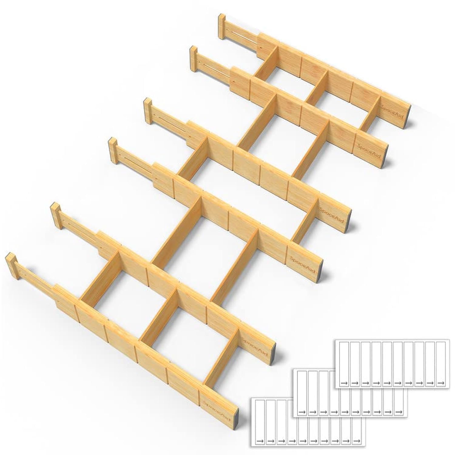 SpaceAid bamboo close-up showing natural grain and durable finish for lasting use