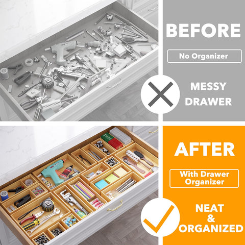 SpaceAid drawer layout with utensils showing quick-access kitchen organization