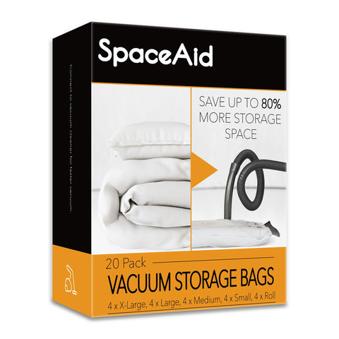 SpaceAid front packaging showing full 20-pack kit and sizes for easy identification and purchase