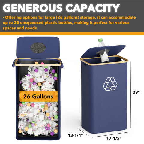 SpaceAid bin in kitchen showing space-saving and tidy recycling benefit