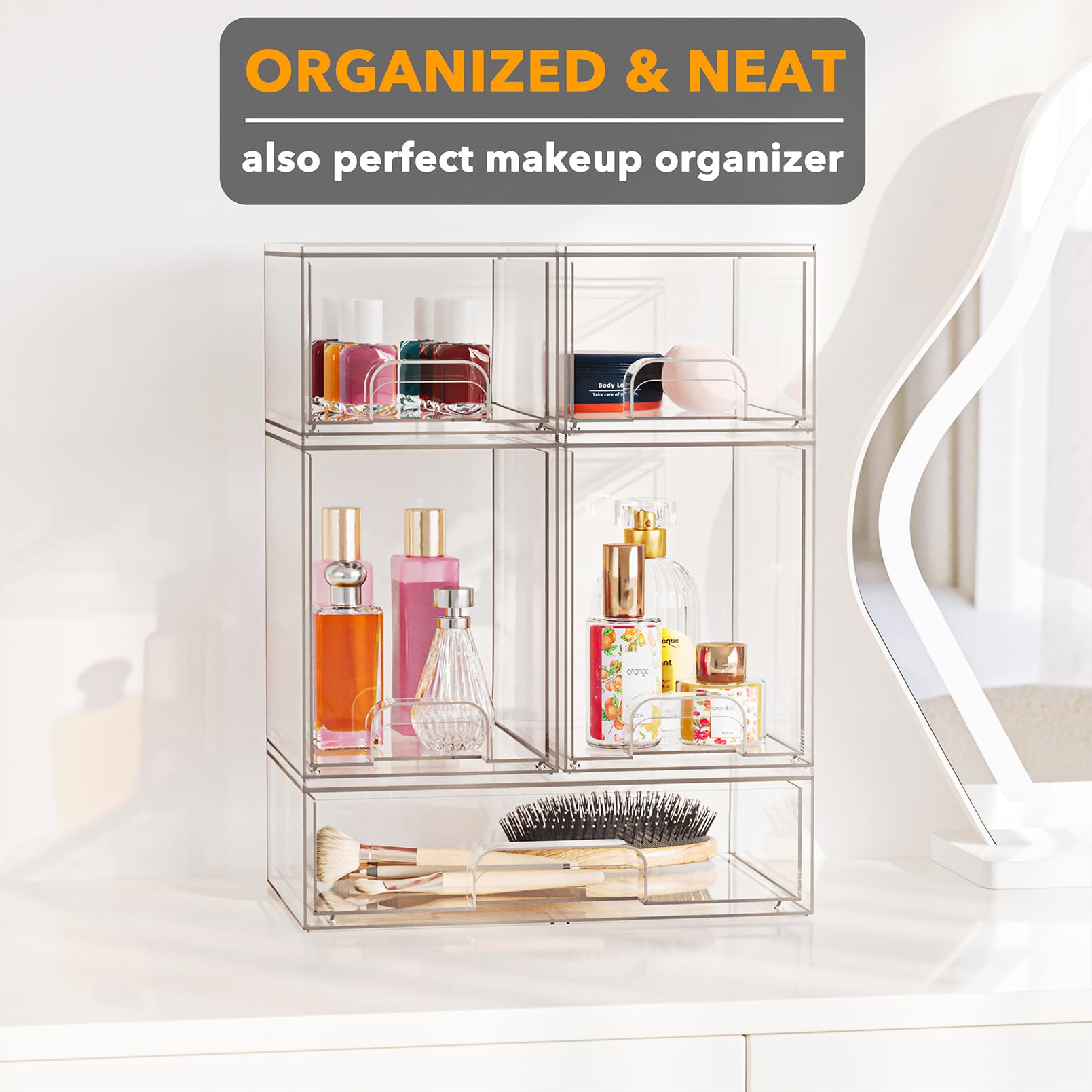 SpaceAid large shallow drawer holding nursing accessories for organized storage