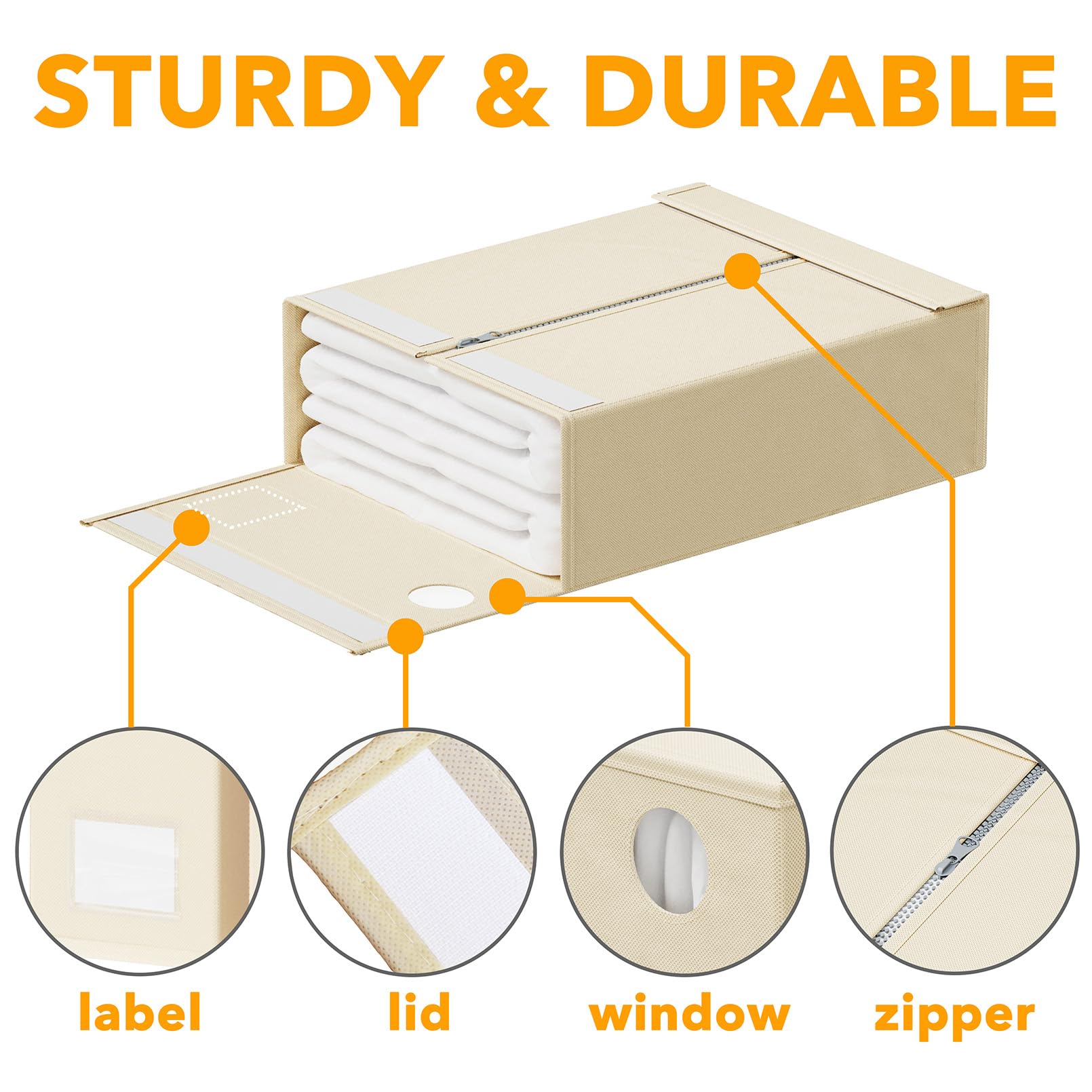 SpaceAid visible linens through window aiding instant selection of sheet sets