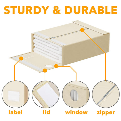 SpaceAid visible linens through window aiding instant selection of sheet sets