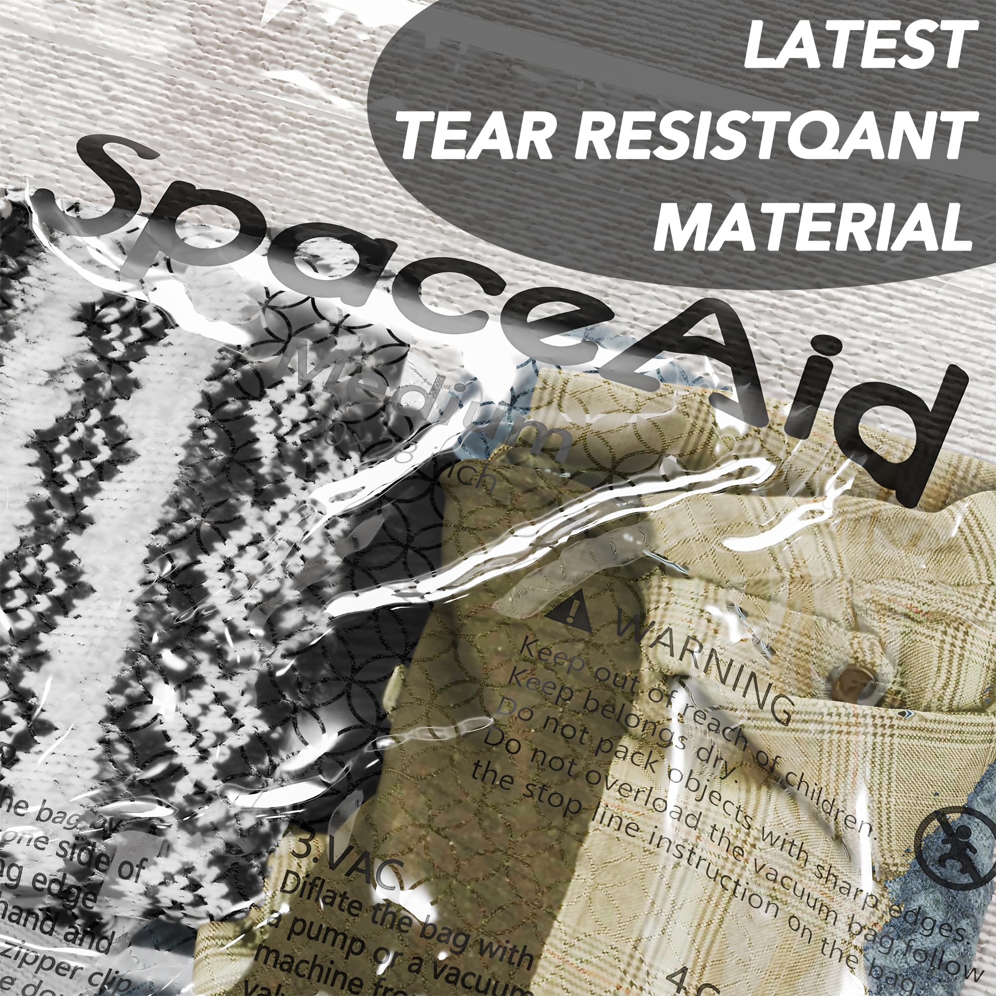 SpaceAid double-zip seal detail highlighting secure closure to block moisture and dust