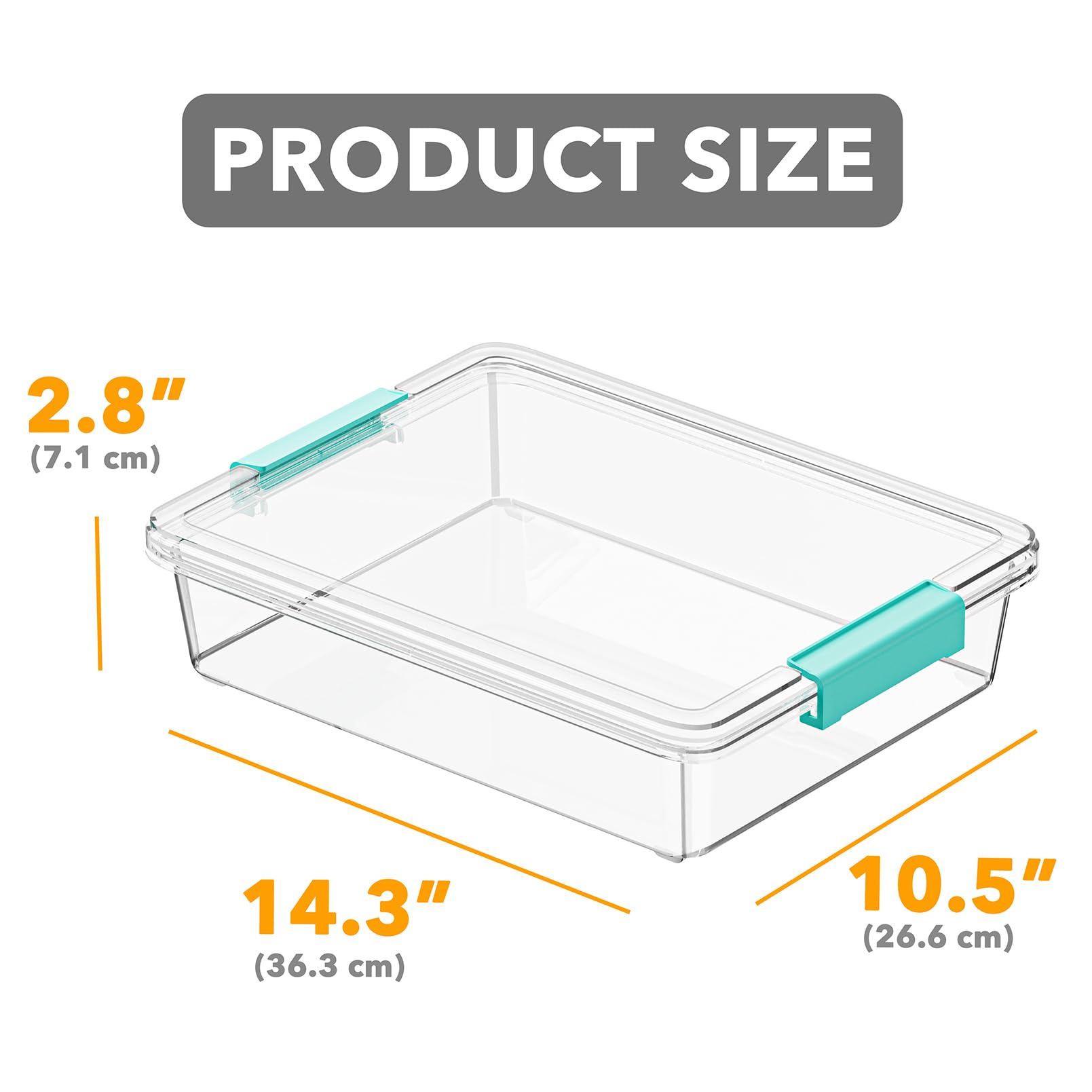 SpaceAid stacked bins side profile demonstrating stable stacking and space saving