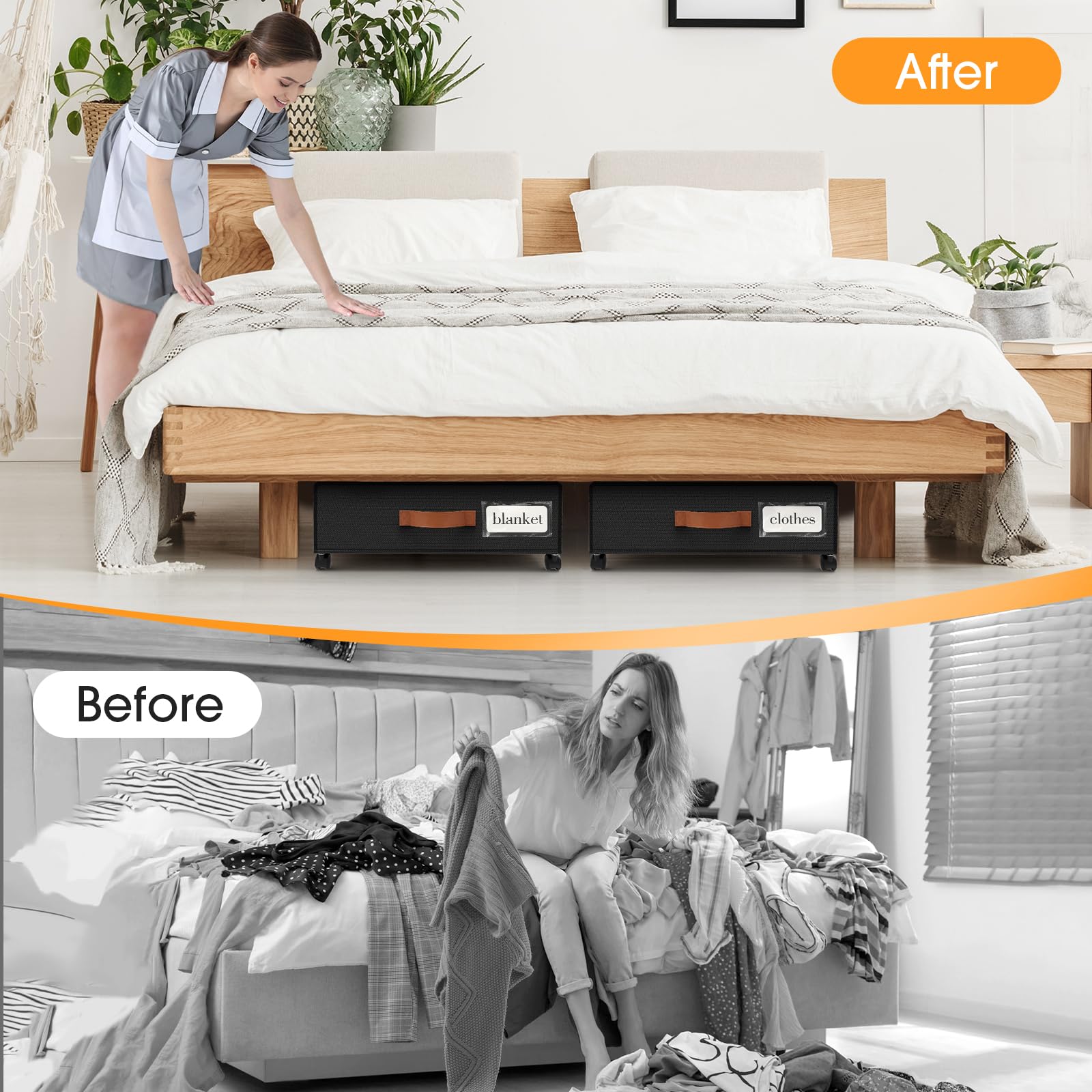SpaceHacks folded flat storage for compact off-season packing and space saving