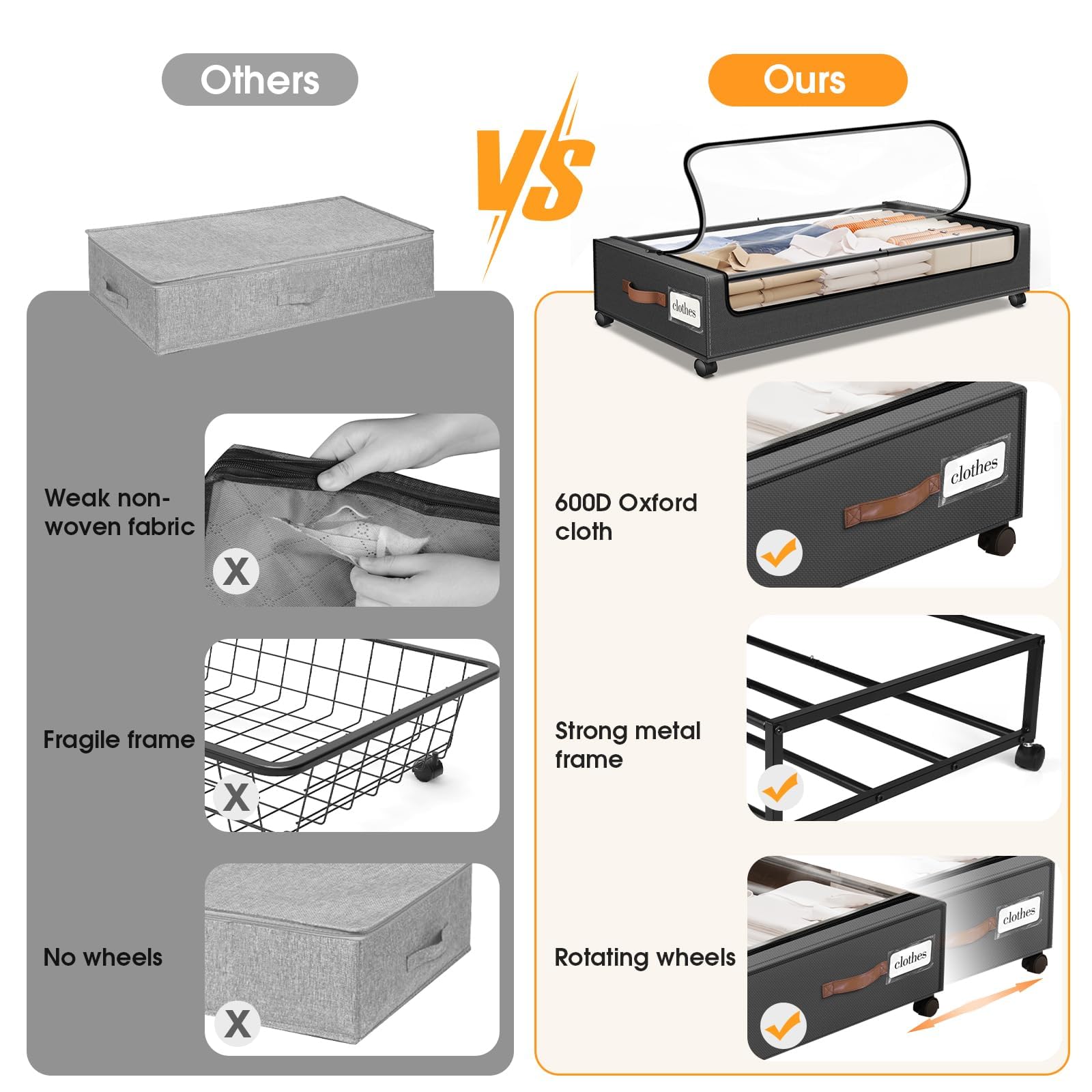 SpaceHacks folded flat for compact storage when not in use, saving space