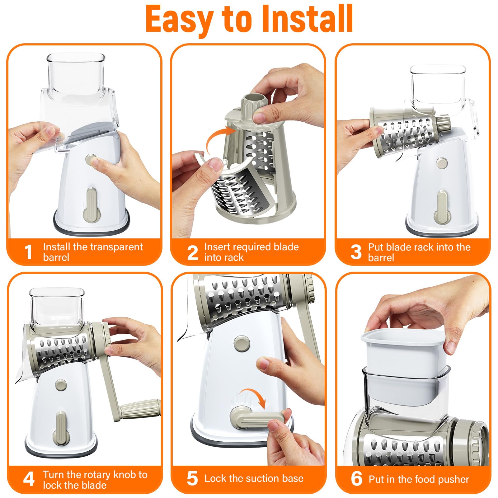 SpaceHacks in-use on kitchen counter producing fresh vegetable ribbons