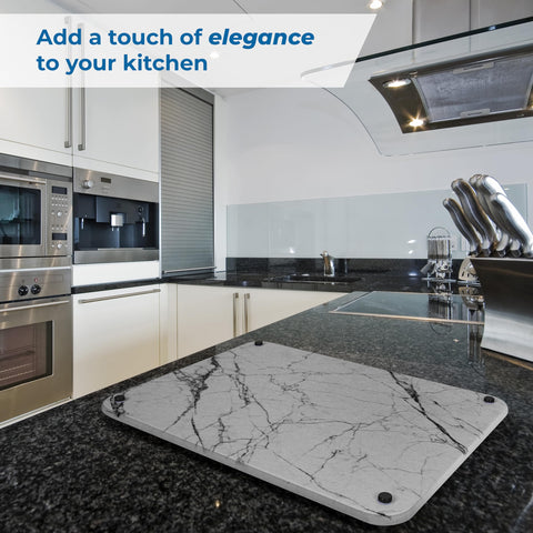 Spaceneat marble-pattern surface highlighting elegant countertop upgrade