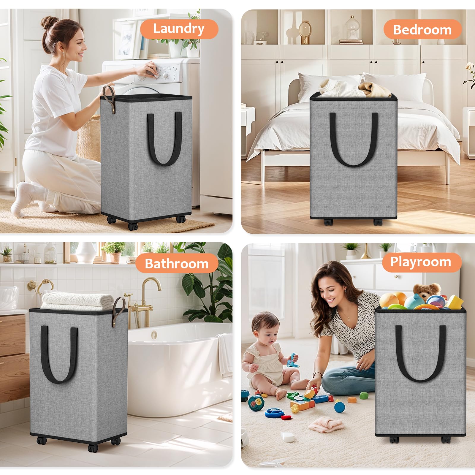 SpaceTrove placed in bathroom decor showing stylish, functional storage